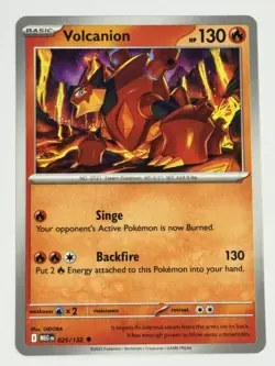 Volcanion Uncommon ME01: Mega Evolution 025/132 NM Normal Pokemon - Image 1