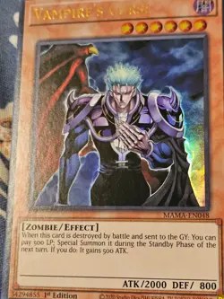 Vampire's Curse - MAMA-EN048 - Ultra Rare Yugioh - Image 3