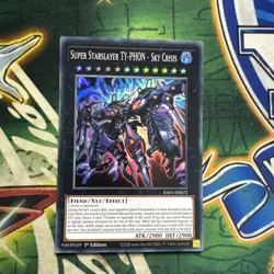 Yugioh! Super Starslayer TY-PHON - Sky Crisis RA04-EN072 Super Rare 1st Ed NM - Image 1