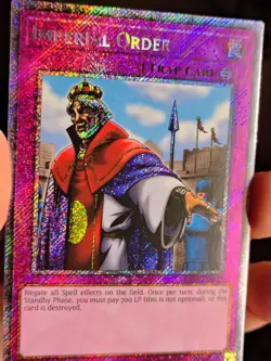 Yugioh! Imperial Order RA03-EN106 Platinum Secret Rare 1st Ed NM - Image 2