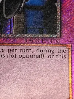Yugioh! Imperial Order RA03-EN106 Platinum Secret Rare 1st Ed NM - Image 3