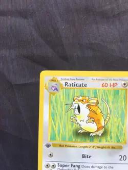 Pokemon Cards: Base Set 1st Edition Uncommon: Raticate 40/102 - Image 2
