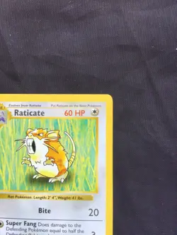 Pokemon Cards: Base Set 1st Edition Uncommon: Raticate 40/102 - Image 3