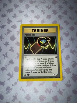 Pokemon Neo Genesis 1st Edition Non-Holo Rare Card 88/111 Pokegear Near Mint - Image 1