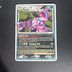 Pokemon TCG Drapion LV.X Platinum Holo Card 123/127 Rare Holo LV.X - Image 1
