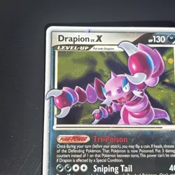 Pokemon TCG Drapion LV.X Platinum Holo Card 123/127 Rare Holo LV.X - Image 3