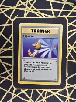 🔥 Scoop Up 78/102 🔥 Original Non Holo Rare Base Set Pokemon Card Trainer 1999 - Image 2