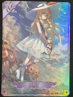 🔥 Lillie PokeGirl Trainer Goddess Story Anime Waifu Card UR 5 🔥 - Image 1