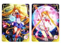 Goddess Story Waifu Card TCG | Sailor Moon - Usagi Tsukino | CARD SET | 2 cards - Image 1