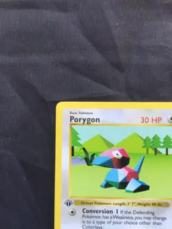 Pokemon Cards: Base Set 1st Edition Uncommon: Porygon 39/102 - Image 2
