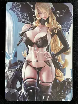 DUAL 937 Cynthia PokeGirl Trainer Goddess Story Anime Waifu Card ACG NSFW - Image 1
