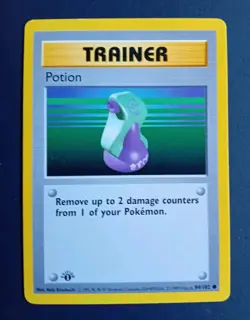 Pokemon Cards: Base Set 1st Edition Common: Potion 94/102 - Image 1