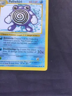 Pokemon Cards: Base Set 1st Edition Uncommon: Poliwhirl 38/102 - Image 4