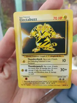 Pokemon TCG Electabuzz Base Set Trading Card 20/102 Regular Rare - Image 4