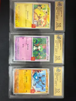 RPA 10 McDonald's Pokemon Card Pikachu 020/M-P 6 Complete Set 2025 Limited Promo - Image 4