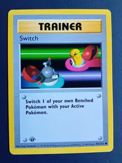 Pokemon Cards: Base Set 1st Edition Common: Switch 95/102 - Image 1