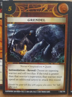 ANACHRONISM Card Game History Channel 10 BOOSTER Cards Beowulf Grendel 2004 - Image 4