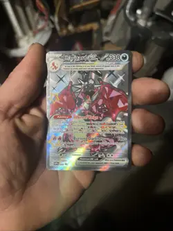Charizard EX Promo card Pokemon TCG Scarlet & Violet Paldean Fates #74 - Image 1