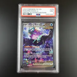 PSA 9 Walking Wake ex 205/162 Pokemon Temporal Forces Ultra Rare Graded Card - Image 1