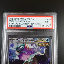 PSA 9 Walking Wake ex 205/162 Pokemon Temporal Forces Ultra Rare Graded Card - Image 2