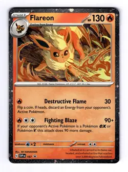 Flareon - 167 SV: Scarlet & Violet Promo Cards #167 (2023) Promo Holo NM Pokemon - Image 1