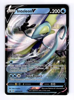 Inteleon V - SWSH016 Sword & Shield Promo Cards #SWSH16 Promo Holo NM Pokemon - Image 1