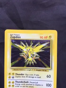 Pokemon Cards: Base Set Rare Holo: Zapdos 16/102 - Image 2