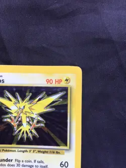 Pokemon Cards: Base Set Rare Holo: Zapdos 16/102 - Image 4