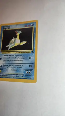 Lapras 10/62 Fossil Holo Pokemon Card - Ungraded - Image 2