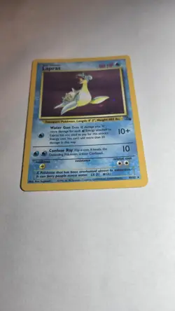 Lapras 10/62 Fossil Holo Pokemon Card - Ungraded - Image 3