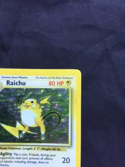 Pokemon Cards: Base Set Rare Holo: Raichu 14/102 - Image 4