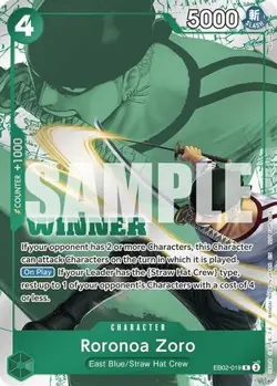 Roronoa Zoro (Winner Pack 2025 Vol. 3) [EB02-019] (One Piece Promotion Cards) - Image 1