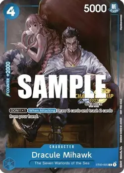 Dracule Mihawk (CS 2023 Celebration Pack) [ST03-005] (One Piece Promotion Cards) - Image 1