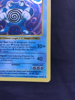 Pokemon Cards: Base Set 1st Edition Rare Holo: Poliwrath 13/102 - Image 5