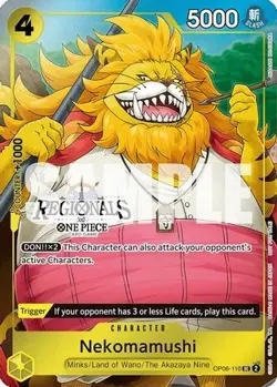 Nekomamushi (Online Regional 2024 Vol. 3) [OP06-110] (One Piece Promotion Cards) - Image 1