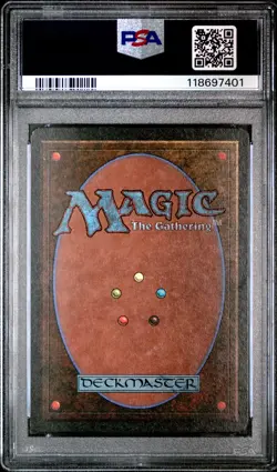 VOLCANIC ISLAND Unlimited Rare Reserved List PSA 8 MTG [Nostalgium] - Image 2