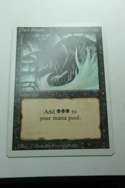 MTG Dark Ritual x1- -Revised Edition-Lightly Played - Image 1