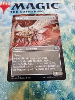 MTG. Flickerwisp. Borderless. Double Masters 2022. Pack Fresh - Image 1