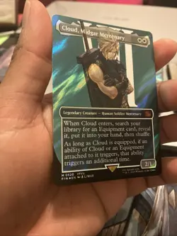 Cloud, Midgar Mercenary (Borderless) (Surge Foil) Final Fantasy Foil - Image 2