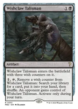 NM MTG WISHCLAW TALISMAN WHITE BORDER MYSTERY BOOSTER 2 - Image 1