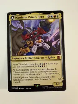 Optimus Prime, Hero #13 (NM) Transformers BOT Magic MTG - Image 1