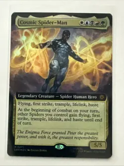 MTG Cosmic Spider-Man 0271 Foil (Extended Art) Marvel's Spider-Man NM SPM - Image 1