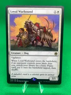 MTG Loyal Warhound AFR #23 Rare - Image 1