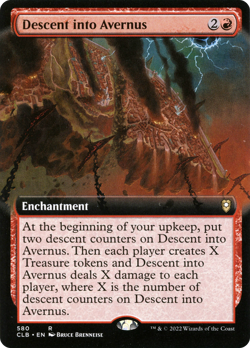 Descent into Avernus (Extended Art) [CLB-580] Foil - Commander Legends: Battle - Image 1