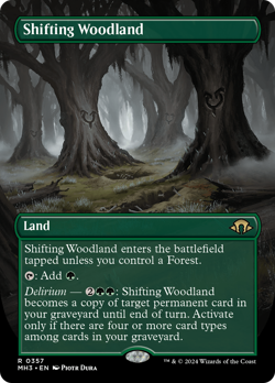 Shifting Woodland (Borderless) [MH3-357] - Modern Horizons 3 - Image 1