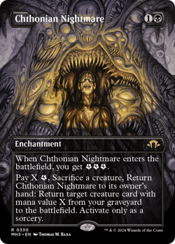 Chthonian Nightmare (Borderless) [MH3-330] Foil - Modern Horizons 3 - Image 1