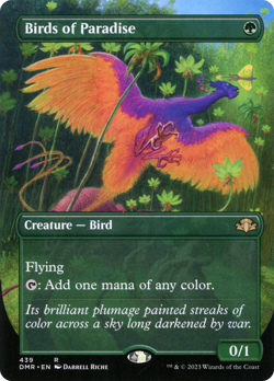 Birds of Paradise (Borderless) [DMR-439] Foil - Dominaria Remastered - Image 1