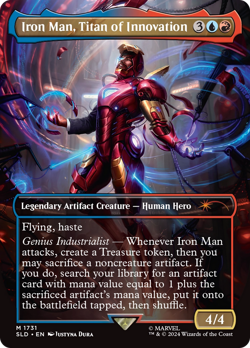 Iron Man, Titan of Innovation (Borderless) [SLD-1731] - Secret Lair Drop - Image 1