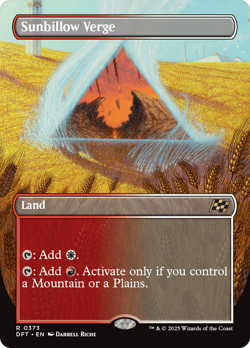 Sunbillow Verge (Borderless) [DFT-373] Foil - Aetherdrift - Image 1