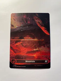 Mountain MTG, Edge of Eternities, NM (0370) (Borderless) (Galaxy Foil) - Image 1
